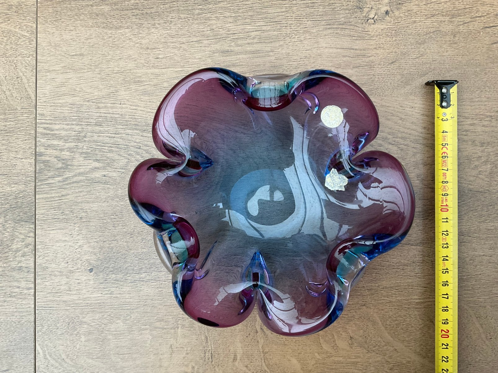 Nieuw glazen Venetiaans handgemaakt glas schaaltje, Ophalen