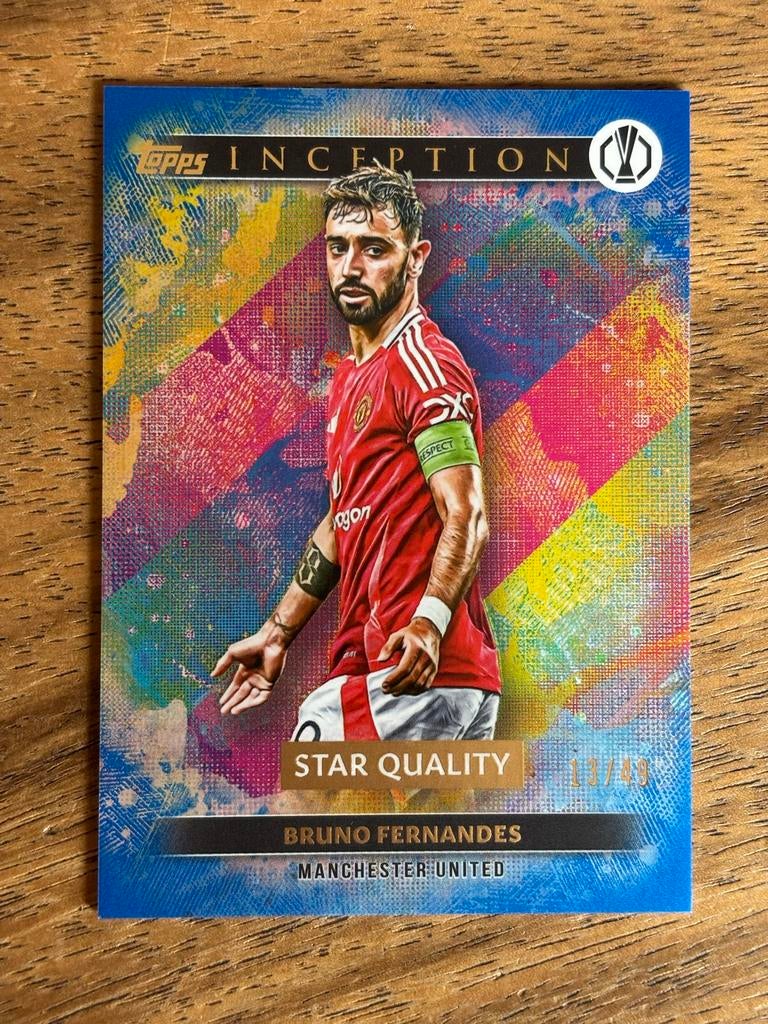 Bruno Fernandes Topps Inception Star Quality Kaart, Ophalen of Verzenden, Zo goed als nieuw, Buitenlandse clubs, Spelerskaart