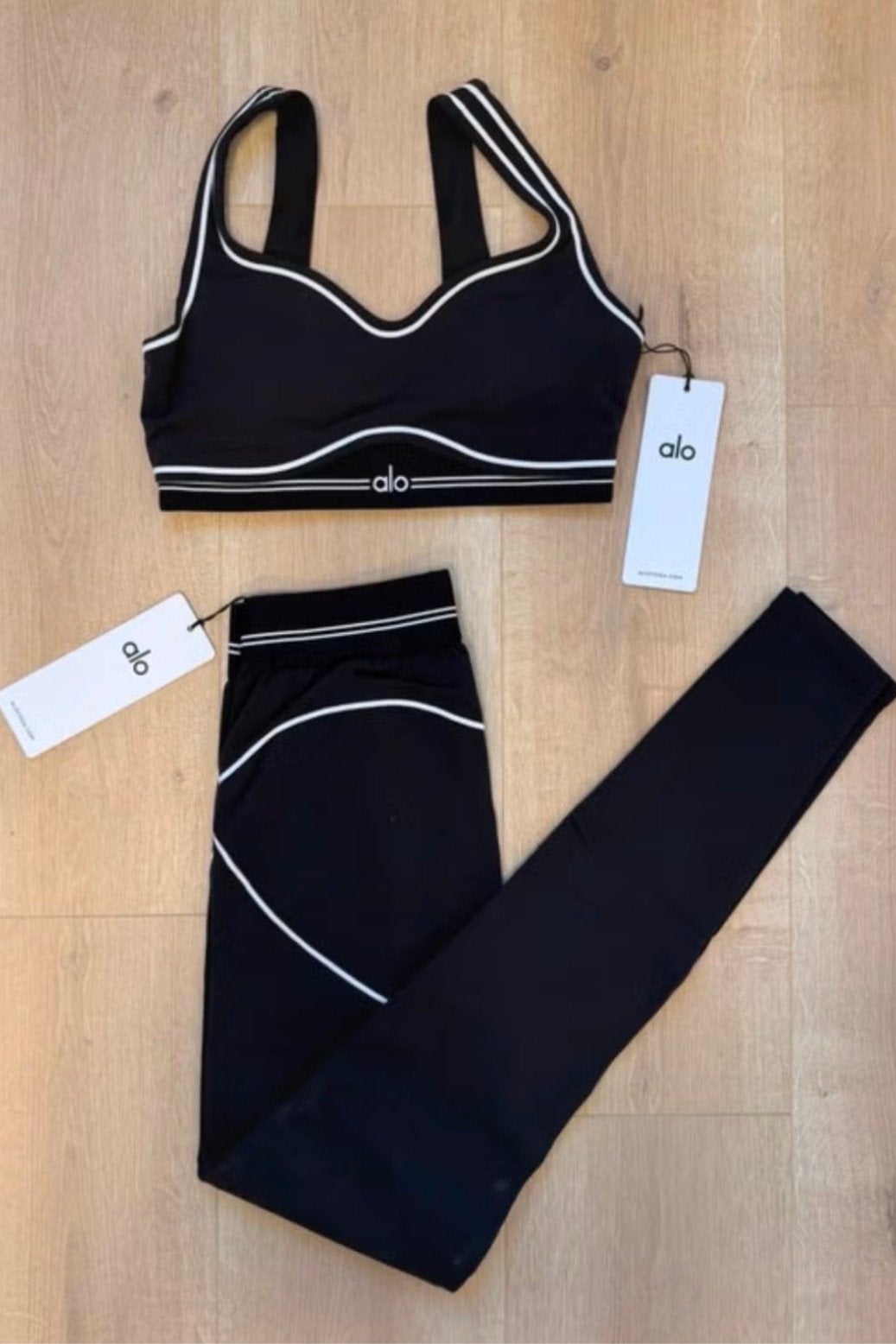 Nieuw Alo Airbrush Heart Throb set zwart yoga fitness maat S, Zwart, Nieuw, Ophalen of Verzenden, Fitness of Aerobics