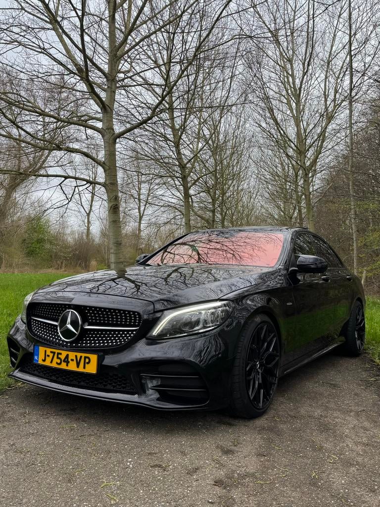 Mercedes-Benz C-Klasse C180 d 145pk 9G-TRONIC 2019 Zwart, Auto's, Automaat, Achterwielaandrijving, 1800 kg, 4 cilinders
