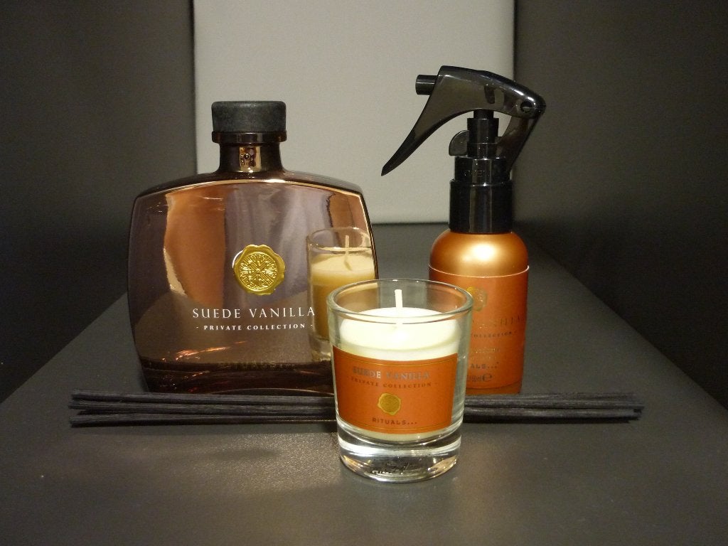 Rituals Suede Vanilla huisparfum mini, kaarsje, geurstokjes, Huis en Inrichting, Ophalen of Verzenden, Nieuw, Overige typen, Rituals