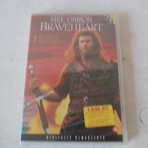 Braveheart Mel Gibson DVD nieuw in seal, Vanaf 16 jaar, Ophalen of Verzenden, Nieuw in verpakking, Actie
