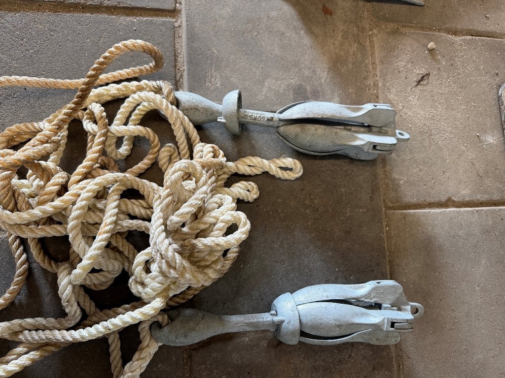 Te koop kleine boot ankers, Ophalen, Gebruikt, Overige typen