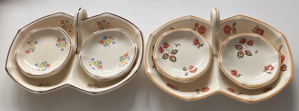 societe ceramique Maestricht Reneschaal nr 2 & petitfourtjes, Ophalen of Verzenden, Overige stijlen, Aardewerk, Schaal of Schalen