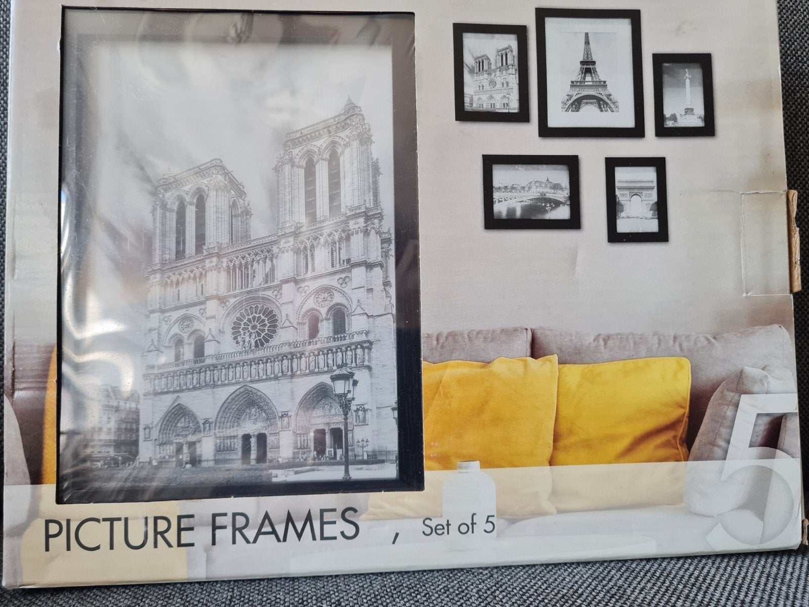 5 fotolijsten, nieuw in doos, zwart., Ophalen, Nieuw, Overige merken