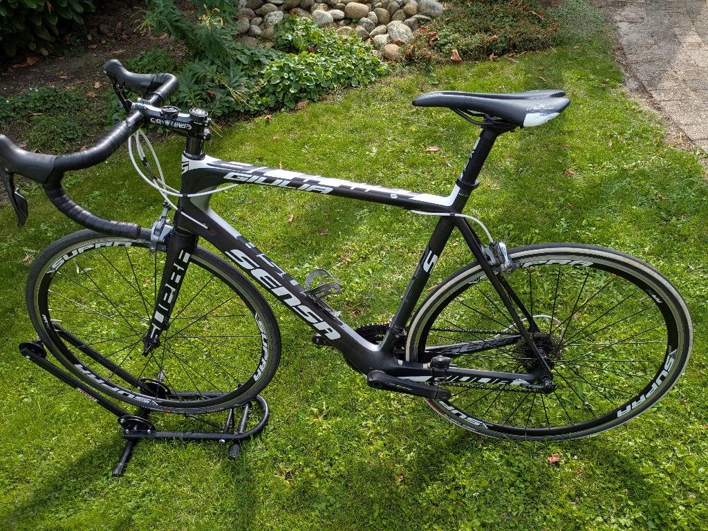 Sensa Giulia full carbon racefiets met 4iii powermeter, Fietsen en Brommers, Fietsen | Racefietsen, 28 inch, Gebruikt, Carbon