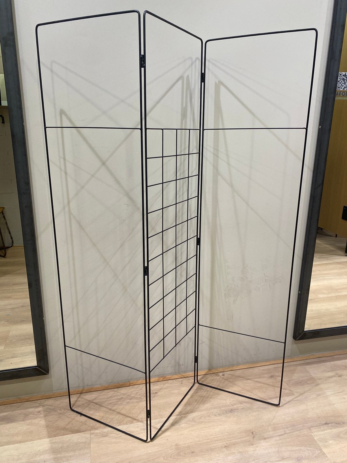 Mooie zwart metalen kamerscherm/roomdivider, Ophalen, Zo goed als nieuw