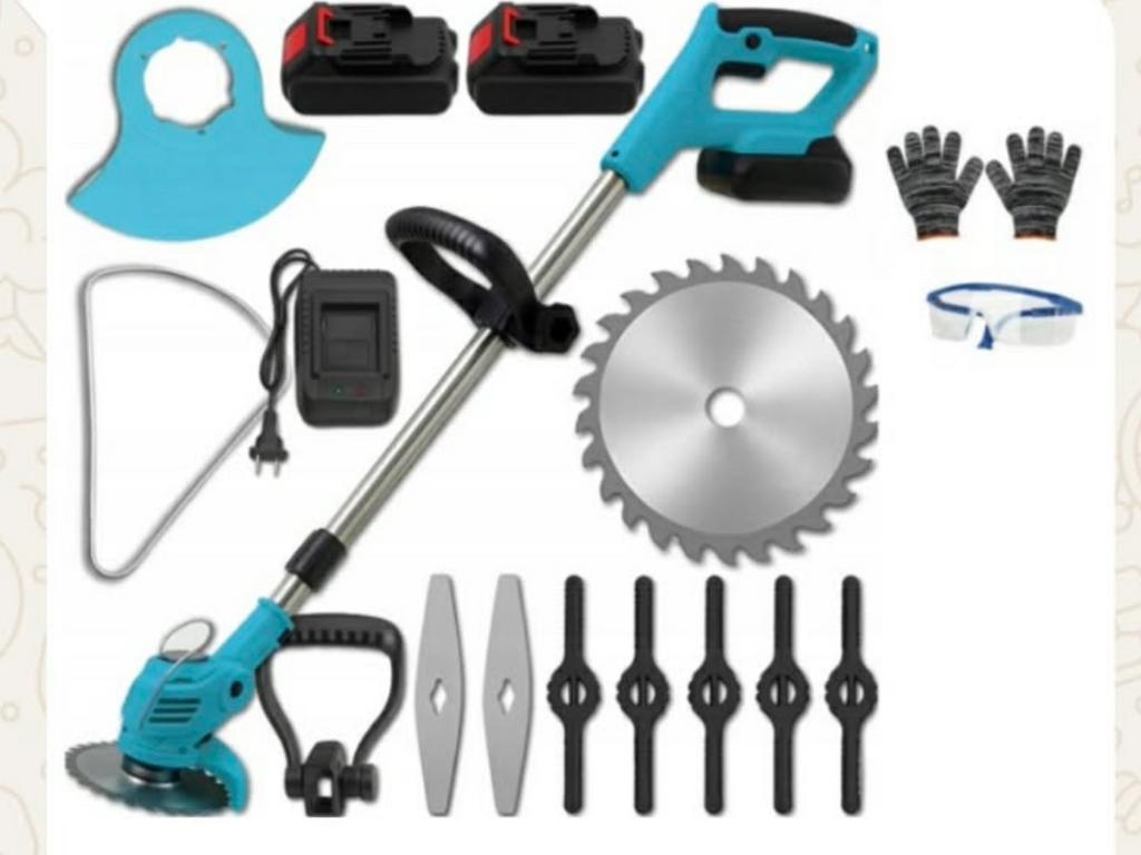24 v grastrimmer met 2 accu,s zaag en messen uitschuifbaar, Tuin en Terras, Grastrimmers, Ophalen of Verzenden, Nieuw, 10 tot 30 cm