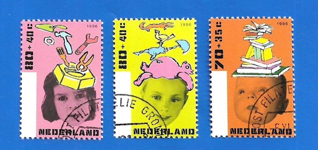 Kinderpostzegels 1996 - NVPH 1698/1700 (Gestempeld), Ophalen of Verzenden, Na 1940, Gestempeld