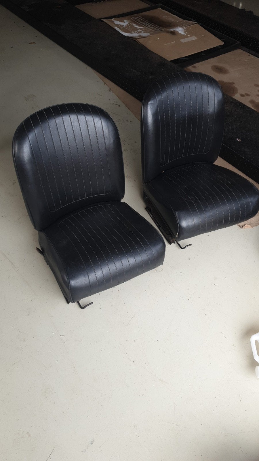 Fiat 126 Stoelen met Rails - Zwart, Gebruikt, Auto-onderdelen, Ophalen, Gebruikt, Fiat