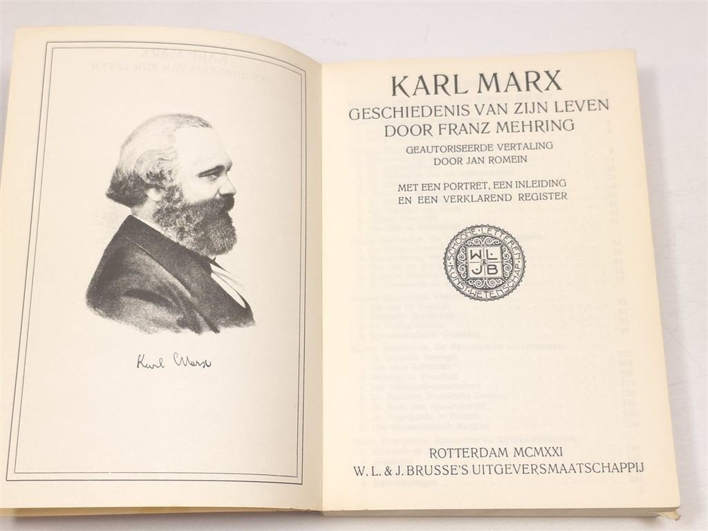 Karl Marx — Biografie Mehring, SUN Reprint 1975, Boeken, Ophalen of Verzenden, Gelezen