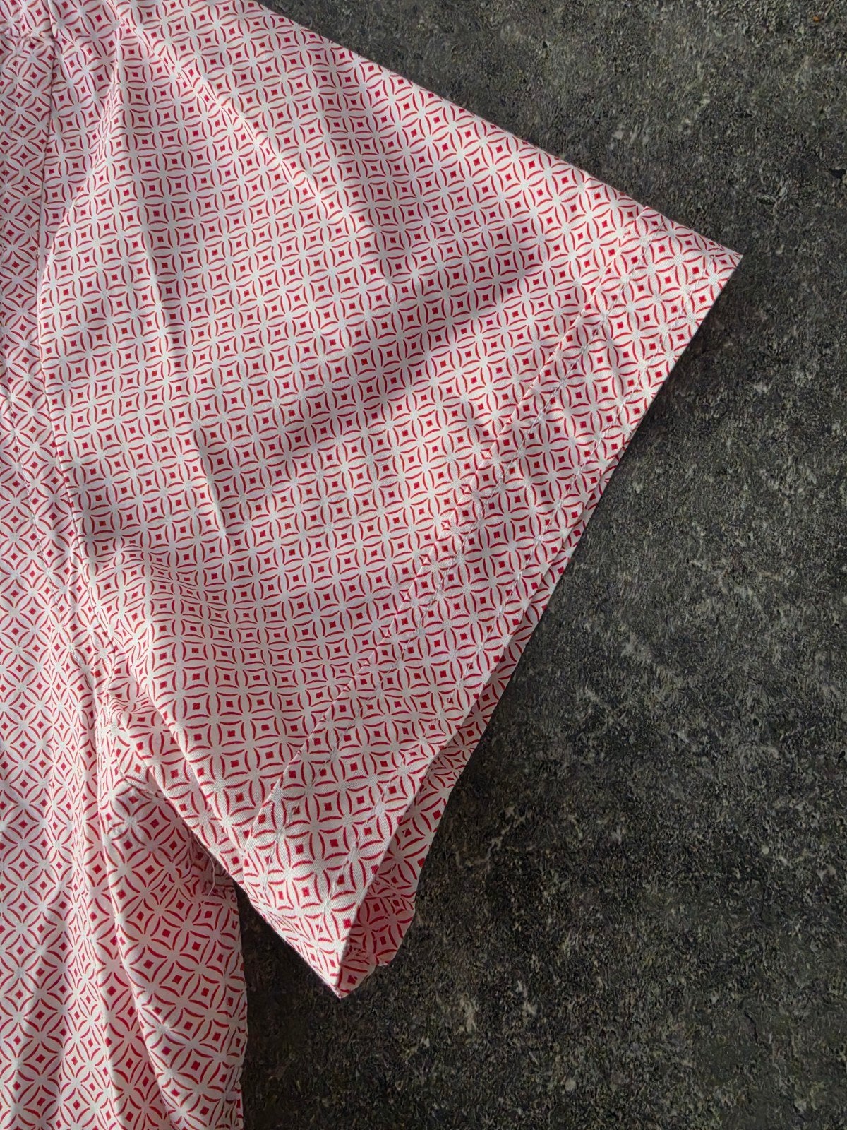 Blue Industry overhemd rood/wit patroon, maat 42, Kleding | Heren, Blue Industry, Meerkleurig, Ophalen of Verzenden, Zo goed als nieuw