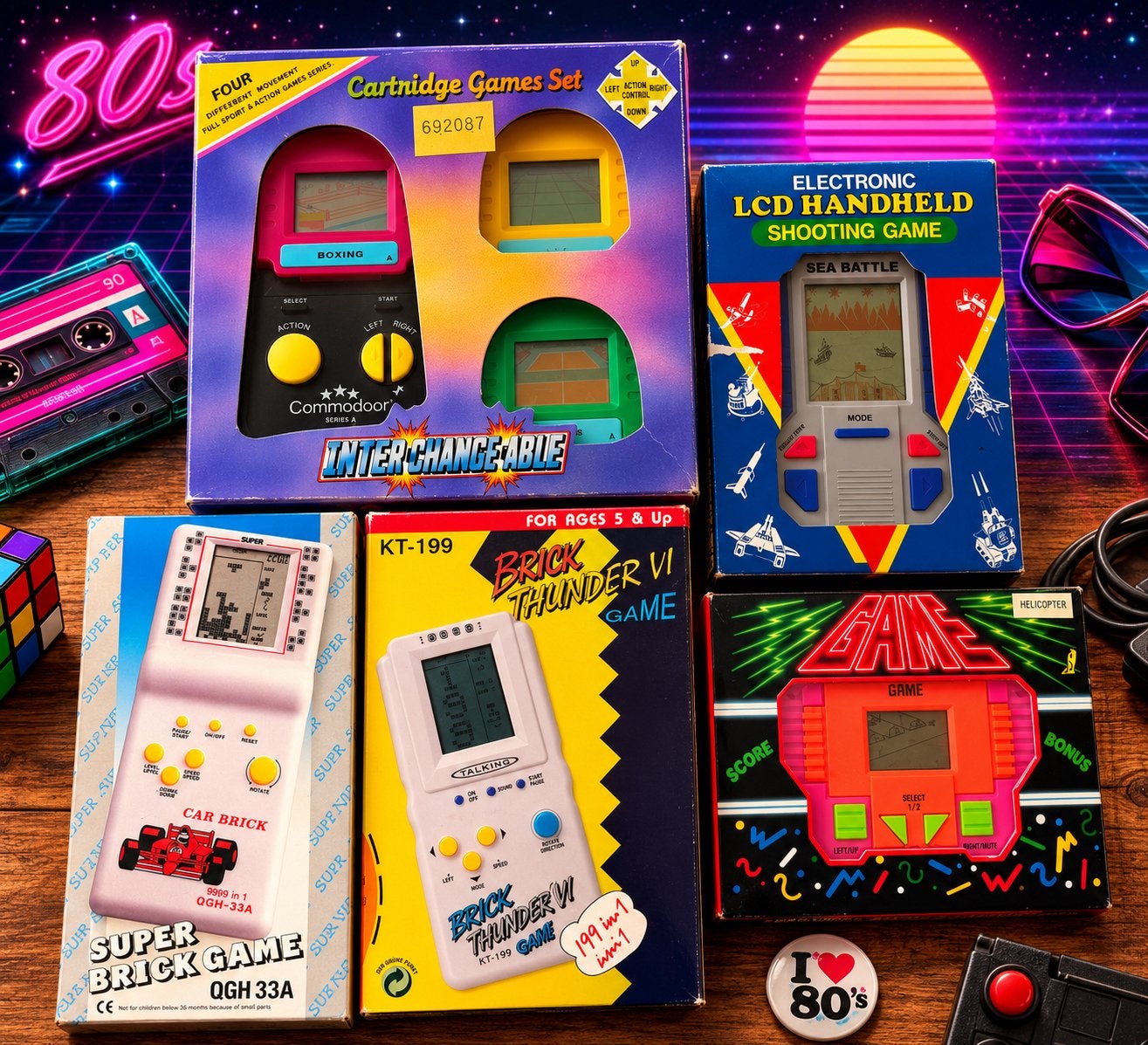 Vintage LCD Handheld Games Collectie – Jaren 80/90 Nostalgie, Ophalen, Zo goed als nieuw, Overige modellen