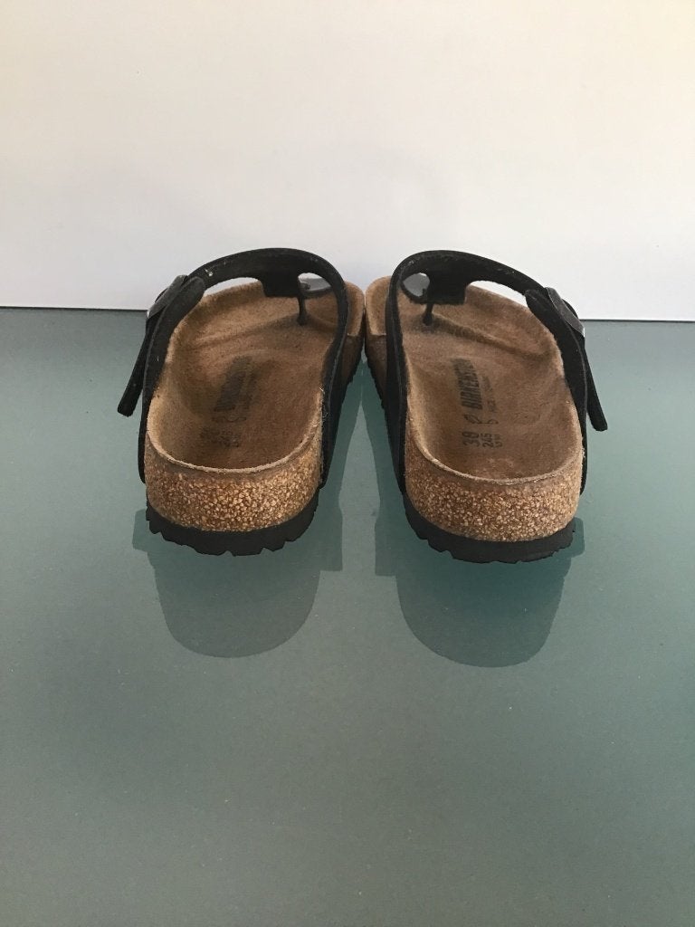 Birkenstock 38 | Gizeh antracietgrijs | Gratis verzenden, Slippers, Verzenden, Zo goed als nieuw, Grijs