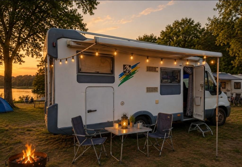 Royale Knaus Travel-Liner met ruime indeling en garage, Integraal, Buitenlamp, Fiat, Particulier