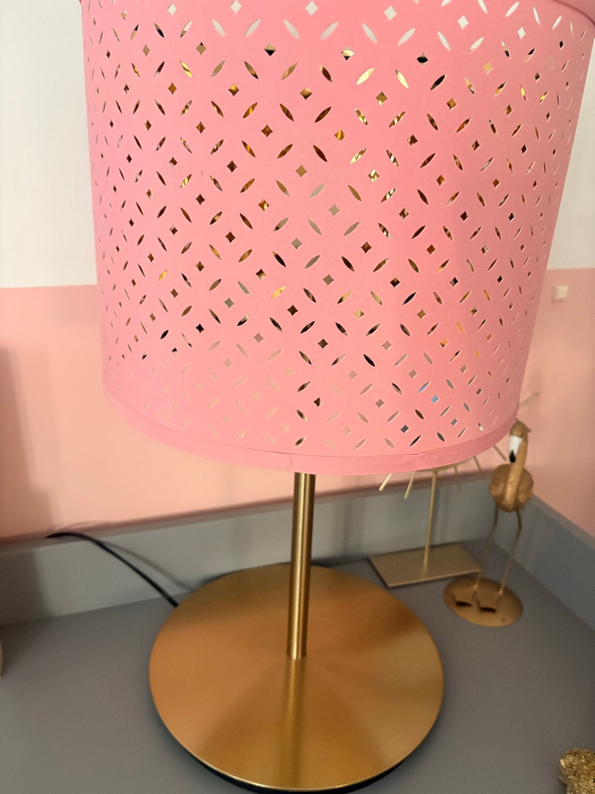 Ikea lampenkap roze goud, Metaal, Overige typen, Rond, Ophalen of Verzenden