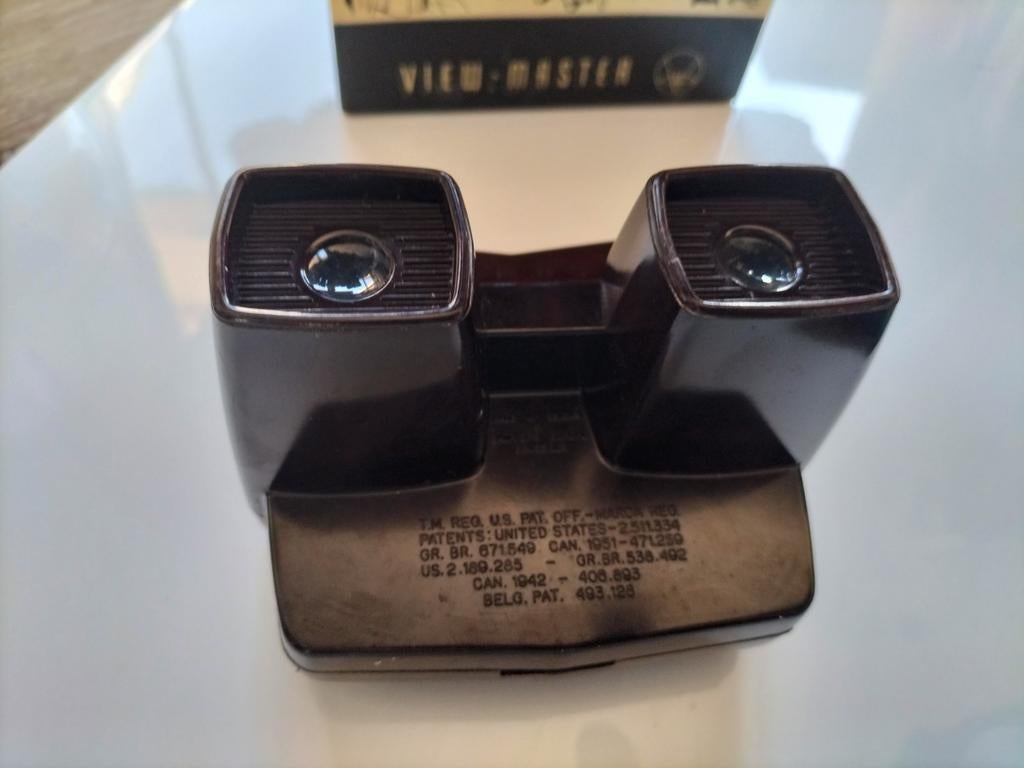 Vintage View-Master 3-D Dimension Viewer Model E met doos, Ophalen of Verzenden, Gebruikt
