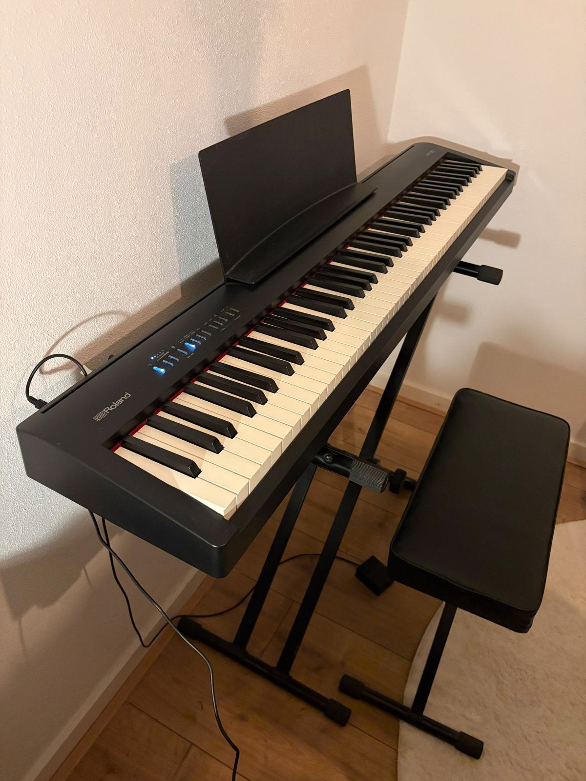 Roland FP-30 digitale piano met accessoires, Ophalen, Zwart, Digitaal, Zo goed als nieuw