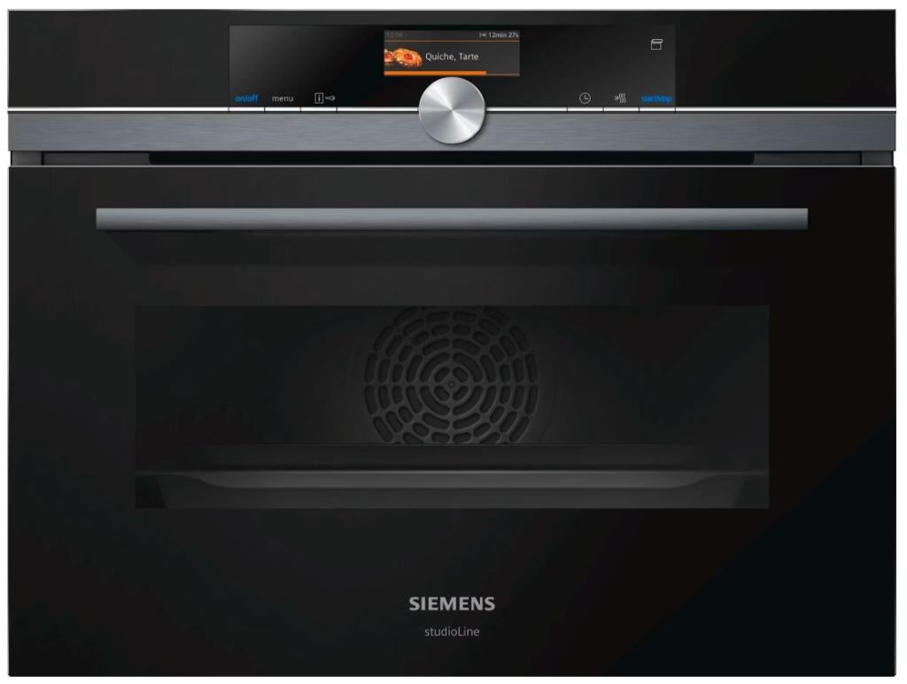 SHOWROOMOPRUIMING!!  combi stoom-oven Siemens cs856gnb7, Ophalen, Minder dan 45 cm, Hete lucht, 60 cm of meer