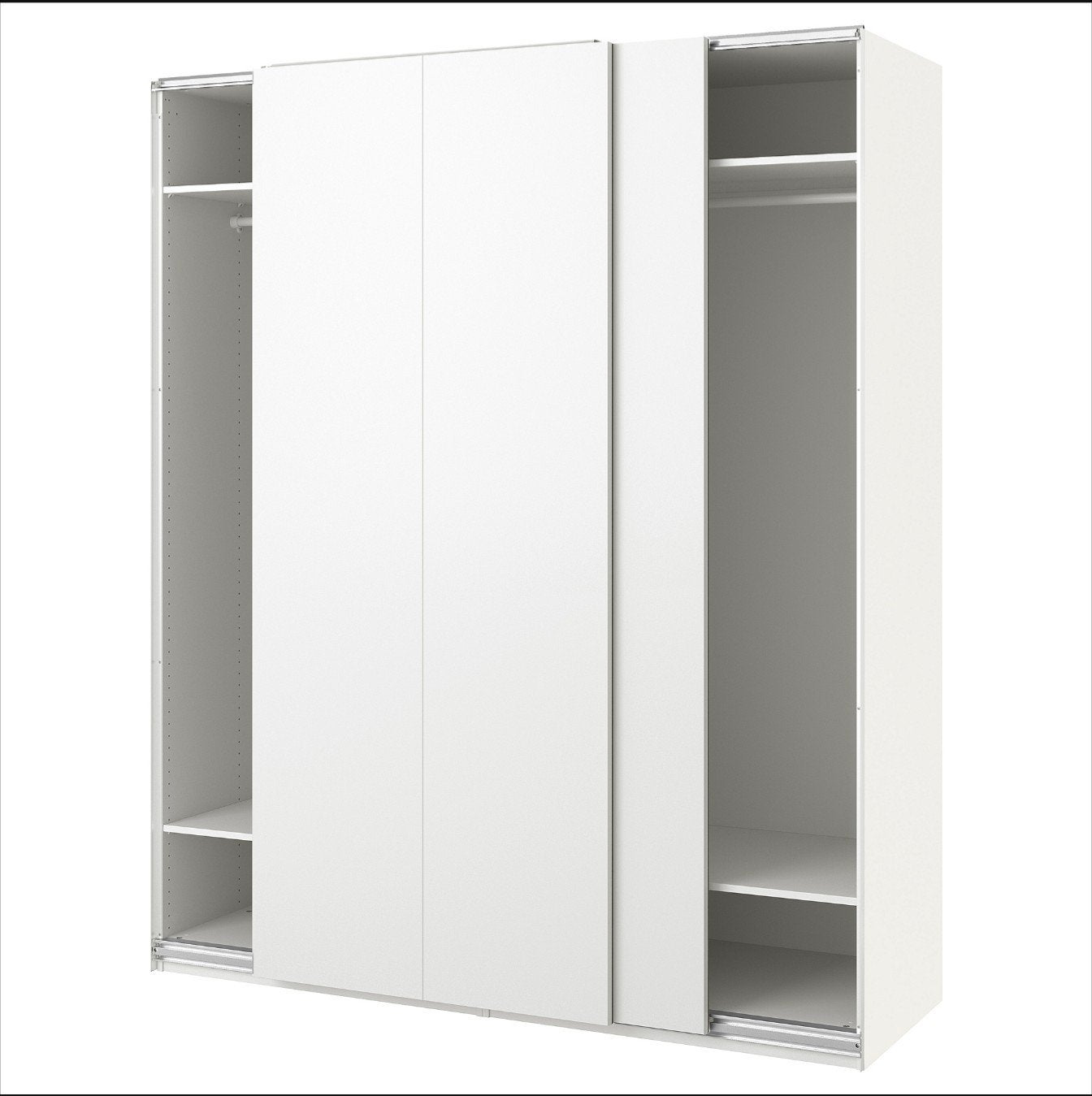 Pax kledingkast 200x60x240 cm met schuifdeuren en 9 planken, Huis en Inrichting, Kasten | Kledingkasten, Ophalen, 200 cm of meer