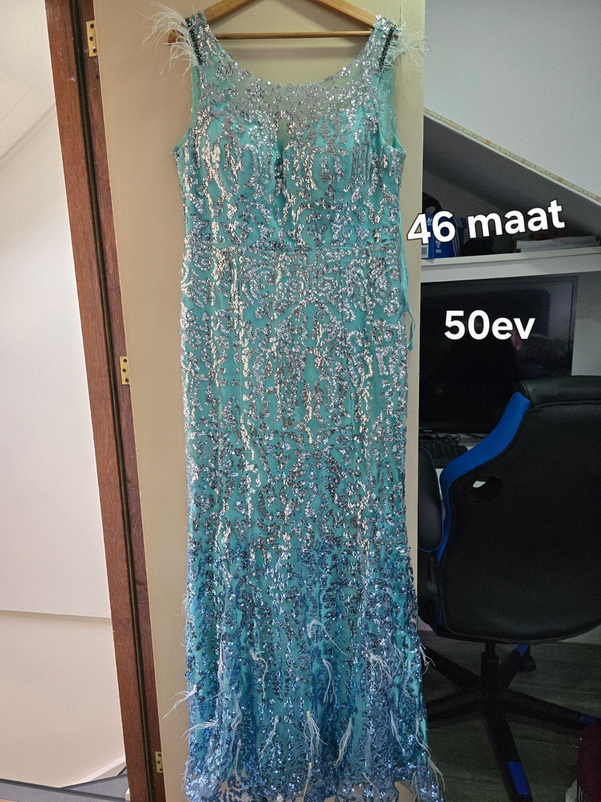 Gereserveerde jurken, Kleding | Dames, Ophalen of Verzenden, Gedragen, Maat 46/48 (XL) of groter, Meerkleurig