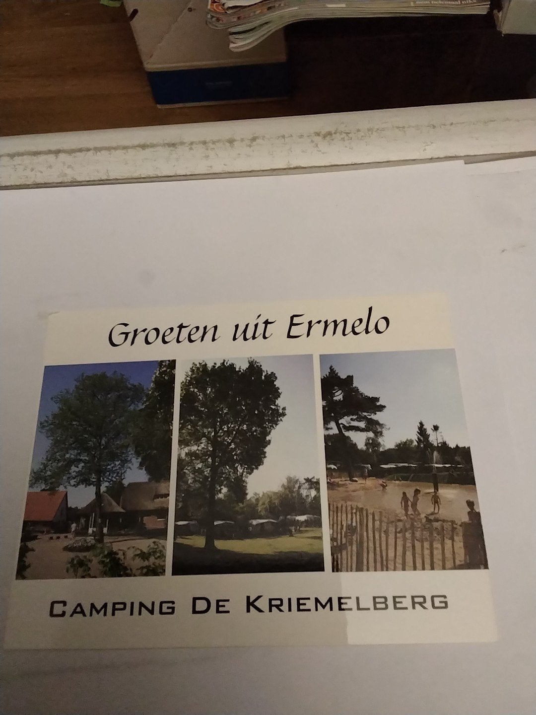 Ansichtkaart Groeten uit Ermelo - Camping De Kriemelberg, Ophalen of Verzenden, 1980 tot heden, Ongelopen, Gelderland