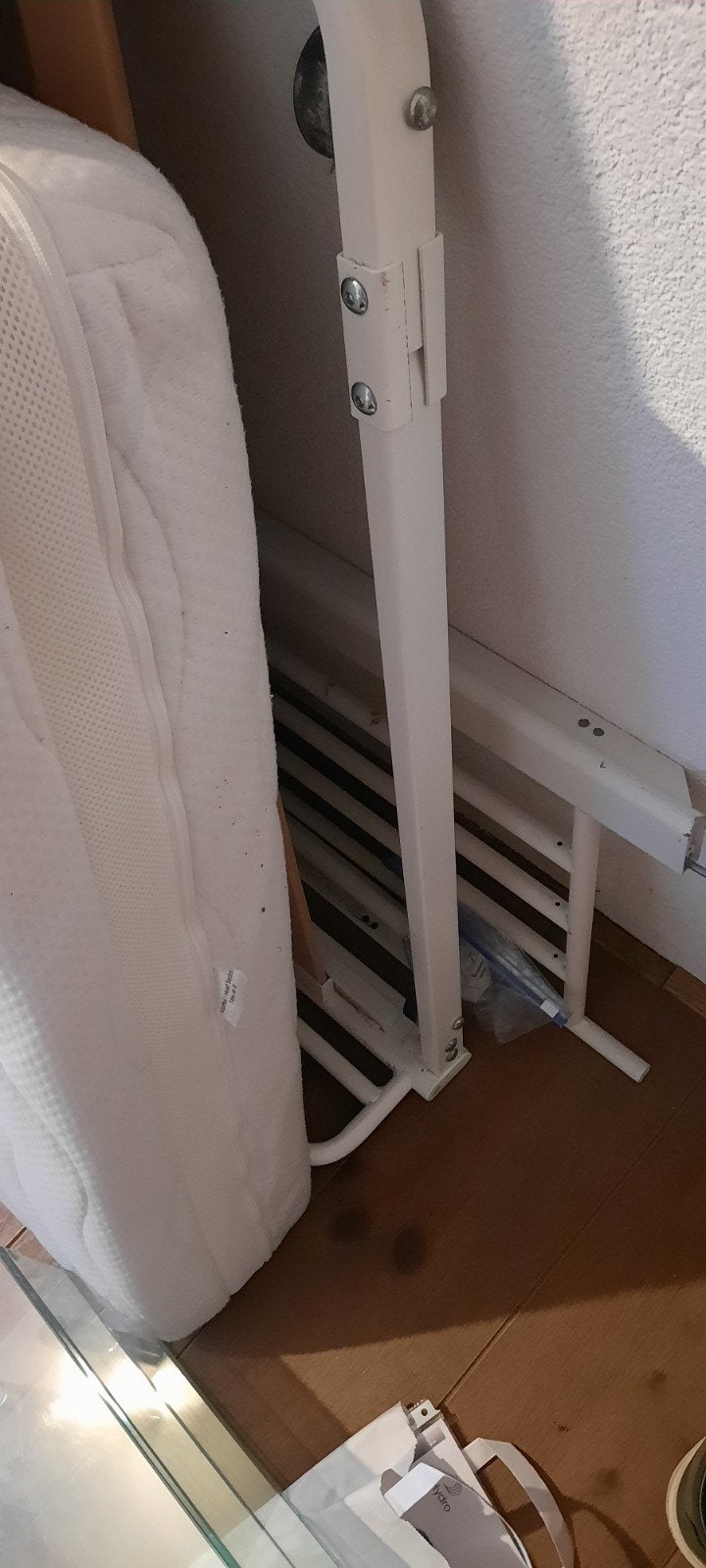 1 persoons onderschuifbed, Huis en Inrichting, Ophalen, 90 cm, Eenpersoons, Wit