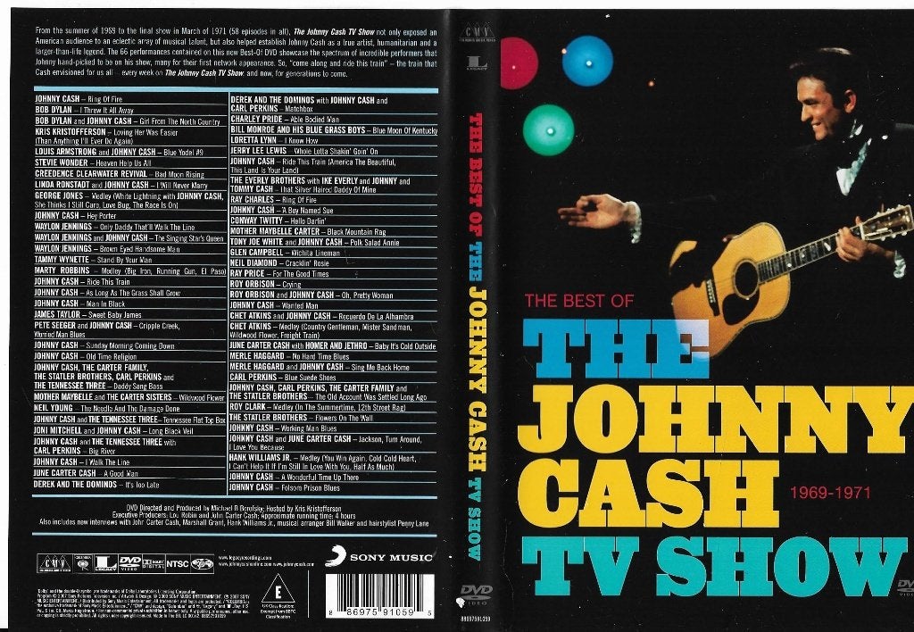 Johnny Cash-TV show 1969-1971 (2 x dvd), Alle leeftijden, Ophalen of Verzenden, Tv-programma, Zo goed als nieuw