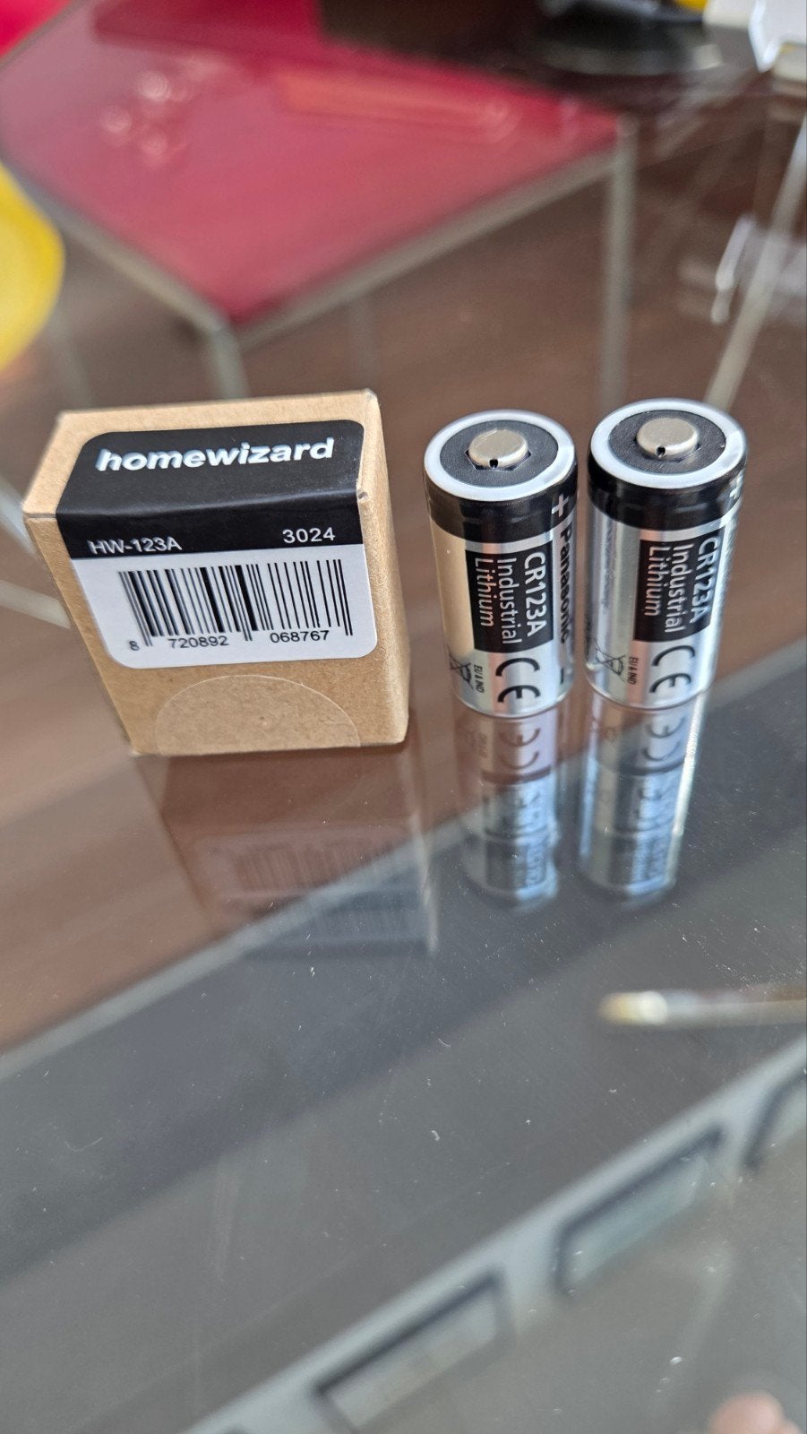 4 stuks Panasonic CR123A Industrial Lithium Batterijen (2 st, Ophalen of Verzenden, Nieuw