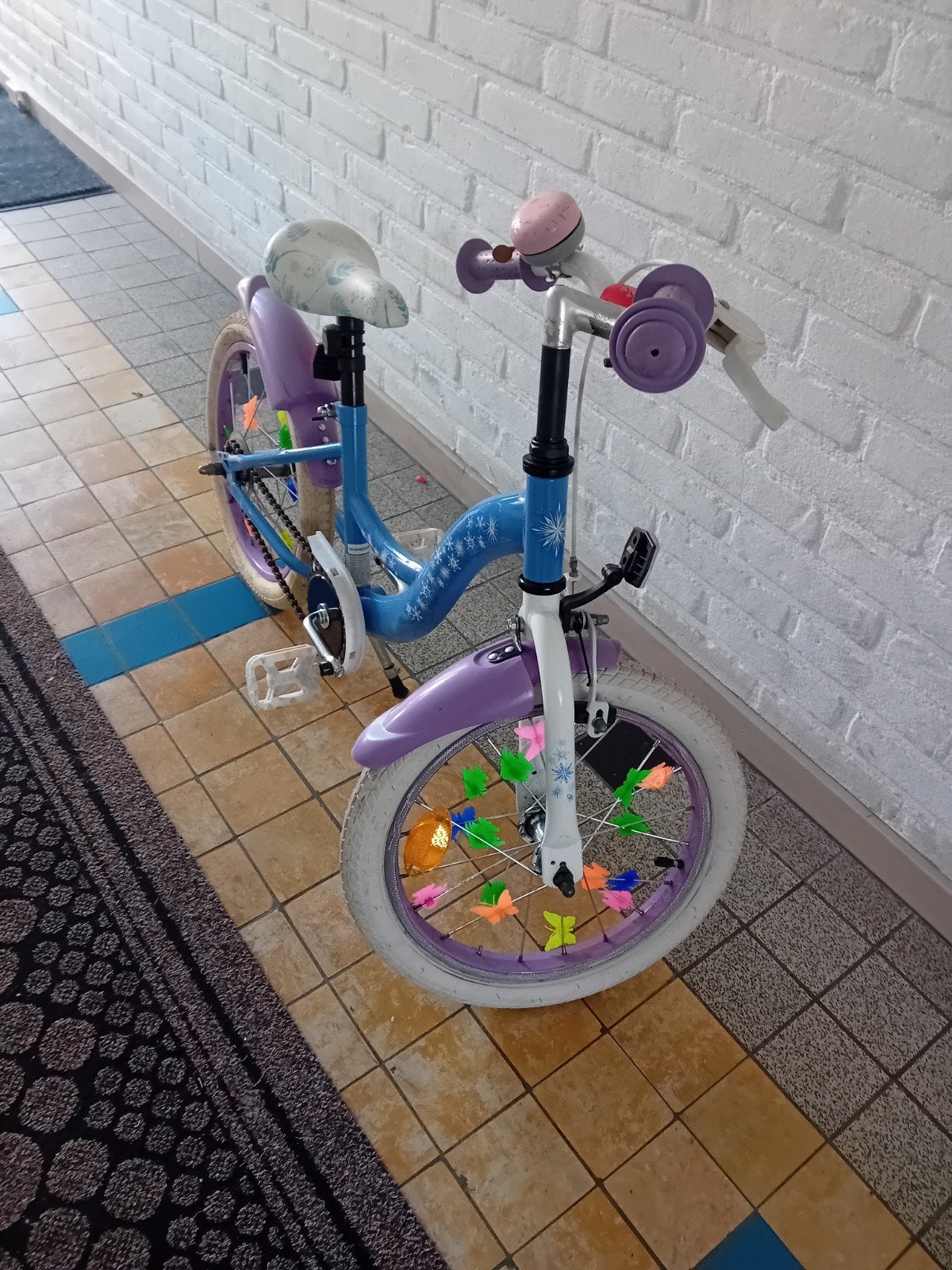 mooi fiets kinderfiets 16 inch -, Terugtraprem, Onbekend, Ophalen of Verzenden, 16 tot 20 inch