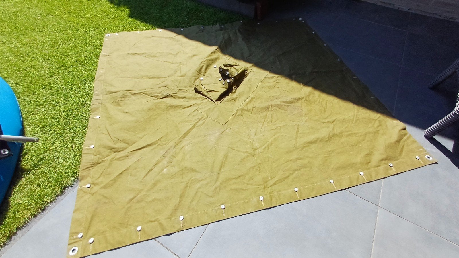 Originele Leger Poncho - Tent/Afdak - 170x170 cm, Ophalen of Verzenden, Landmacht, Overige gebieden, Overige typen
