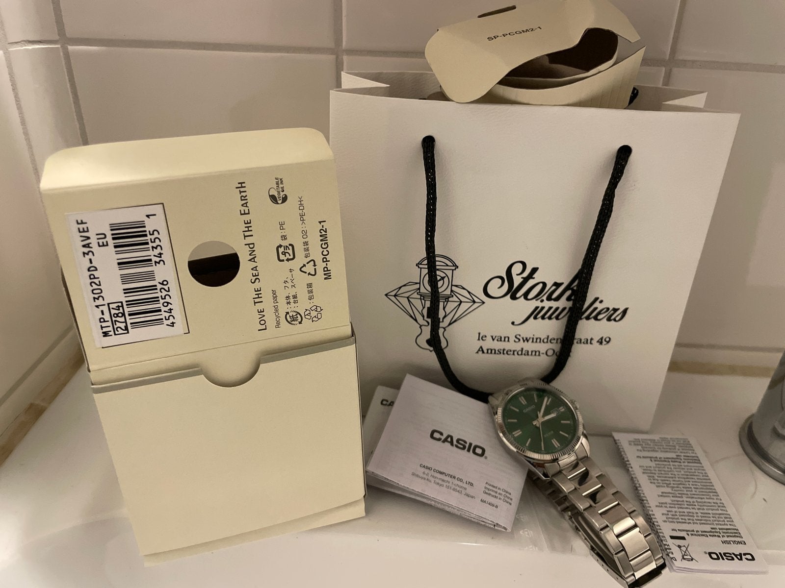 Nieuw Casio horloge voor heren - MTP-1302PD-3AVEF, Casio, Staal, Polshorloge, Nieuw
