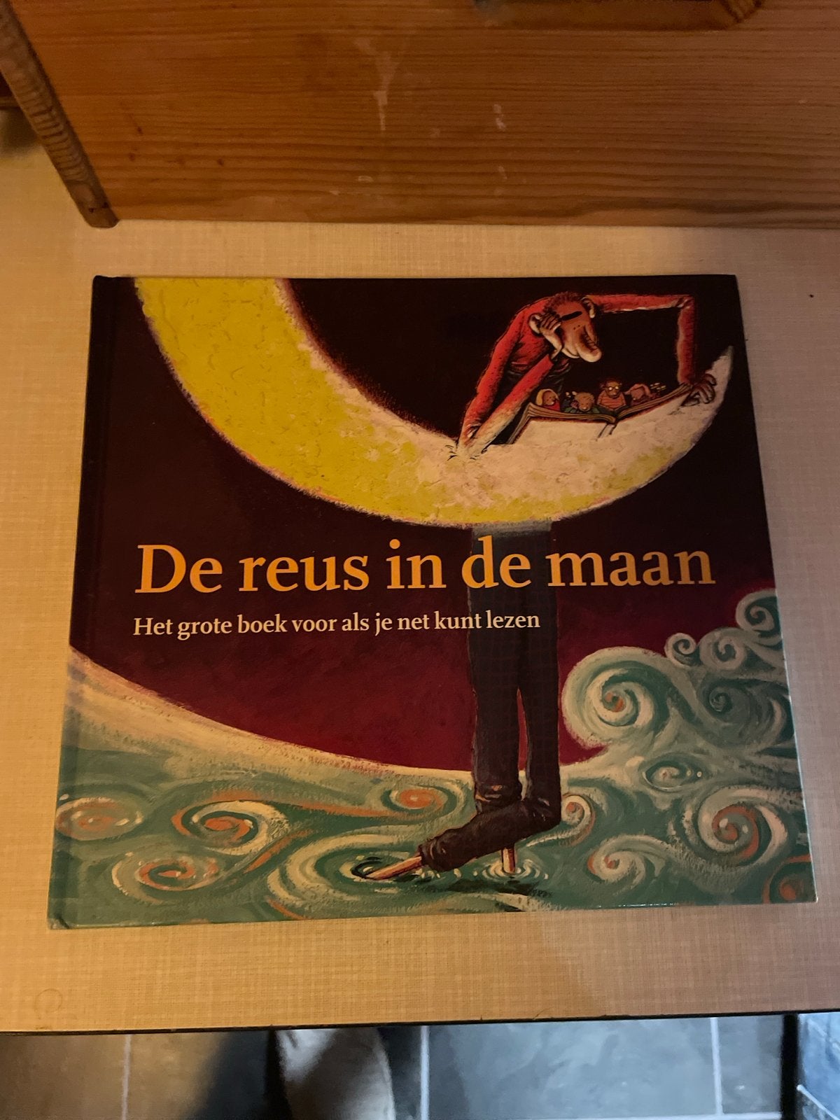 De Reus in de Maan - Het grote boek voor als je net kunt lez, Ophalen of Verzenden, Zo goed als nieuw, 3 tot 4 jaar