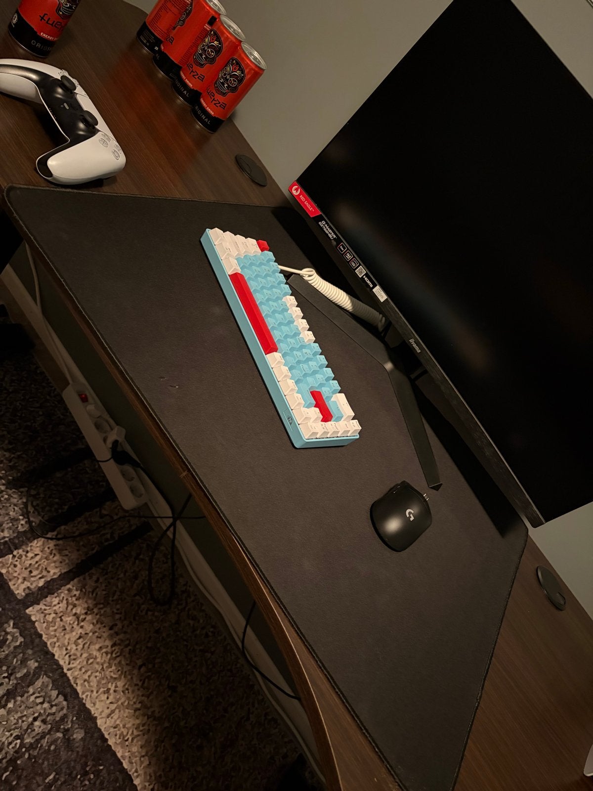 Gaming bureau - Elektrisch in hoogte verstelbaar, Ophalen, Elektrisch, Spaanplaat of MDF, Bruin