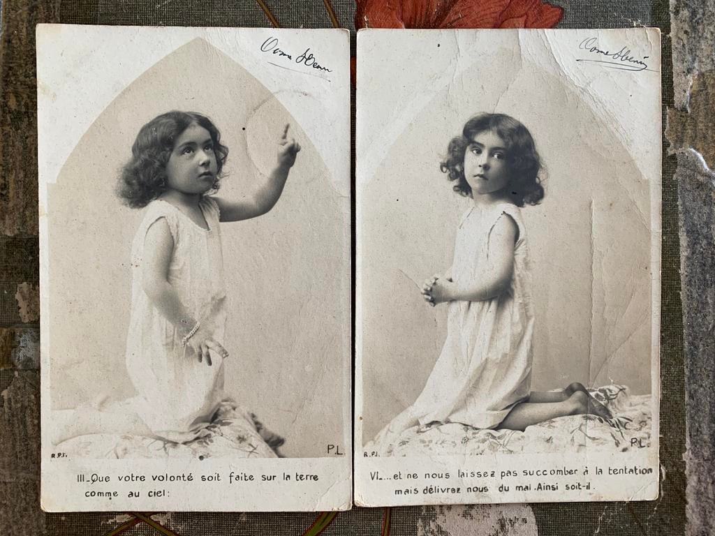 1904 Biddend meisje (NN), Ophalen of Verzenden, Voor 1920, Gelopen, Kinderen