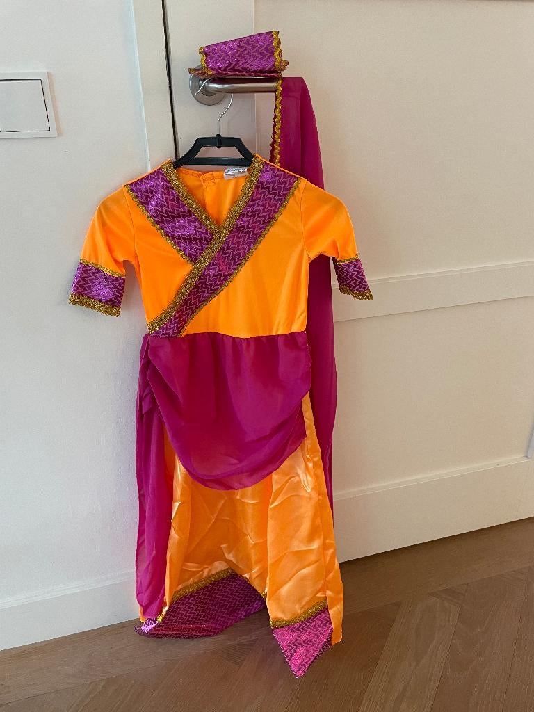 Verkleedset verkleedjurk jurk indiase prinses maat 110 nieuw, Kinderen en Baby's, Carnavalskleding en Verkleedspullen, Nieuw, Meisje