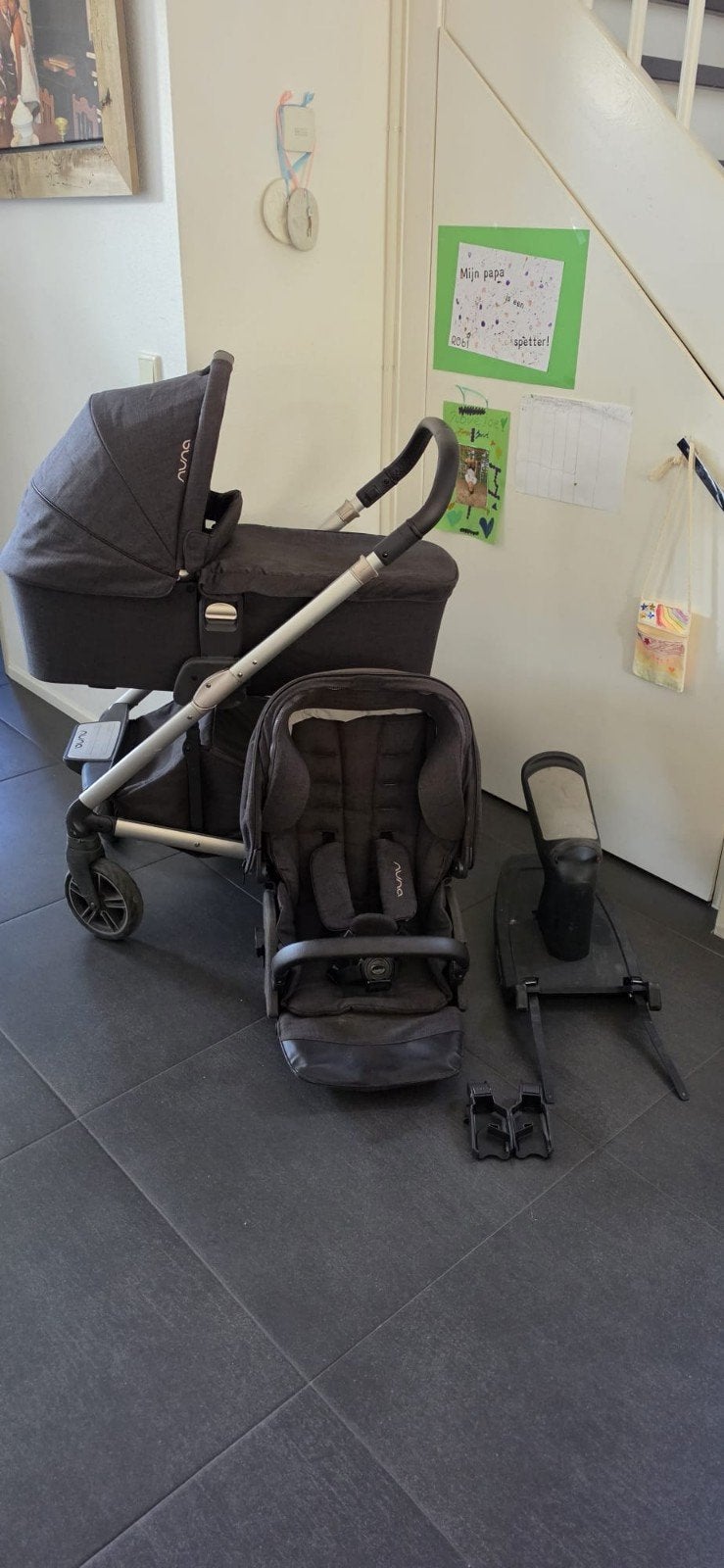 Nuna Mixx Next kinderwagen, Kinderen en Baby's, Gebruikt, Combiwagen, Verstelbare duwstang, Ophalen
