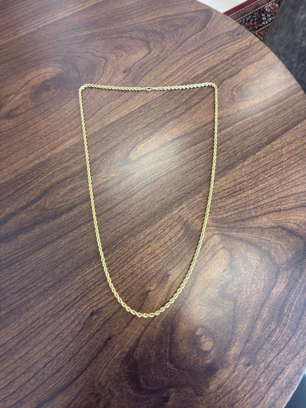 14k gouden rope ketting, Sieraden, Tassen en Uiterlijk, Kettingen, Ophalen, Zo goed als nieuw, Goud, Goud