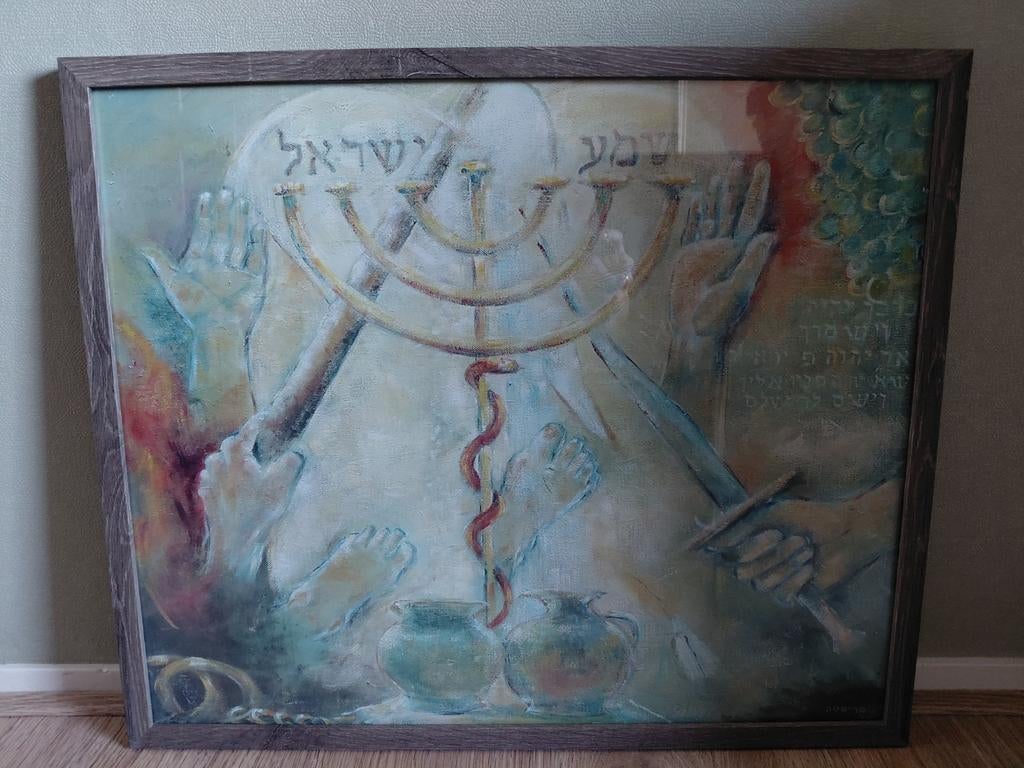 2 Kunstposters met lijst Christa Rosier: Numeri & Psalm 127, Antiek en Kunst, Kunst | Schilderijen | Klassiek, Ophalen of Verzenden