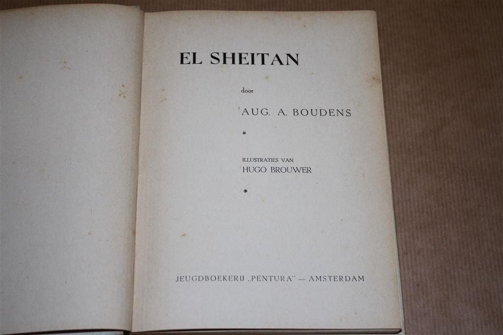 El sheitan. Aug. M. Boudens., Ophalen of Verzenden, Gelezen
