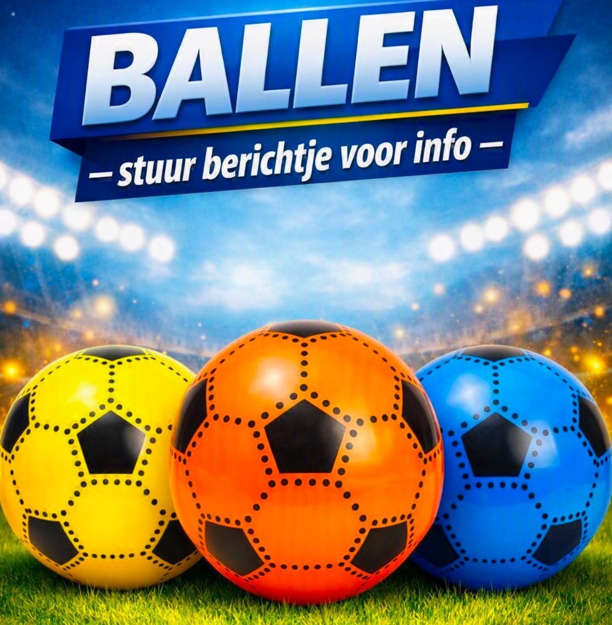 Carnavalsballen - Opblaasbare Voetballen, Ophalen, Nieuw