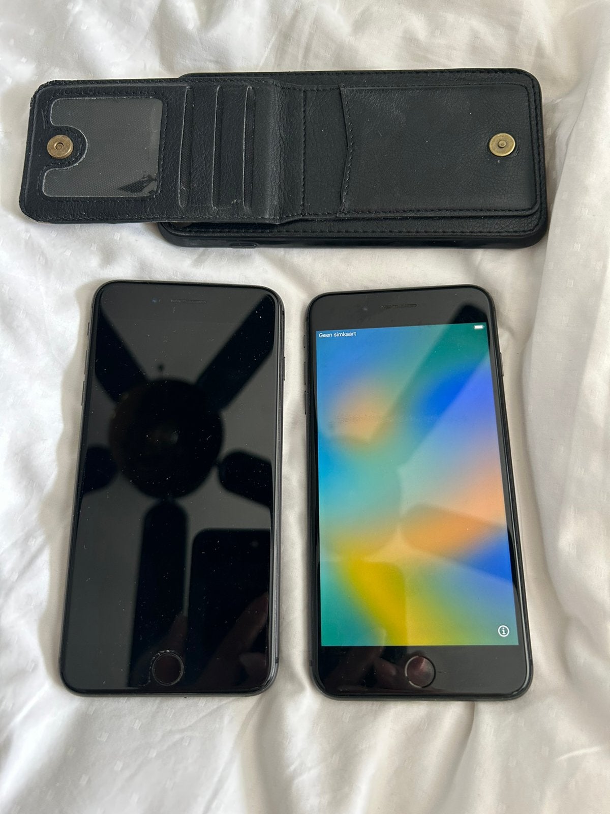 2 iphone’s 8 plus, Telecommunicatie, Ophalen, Gebruikt, IPhone 8 Plus, Zwart
