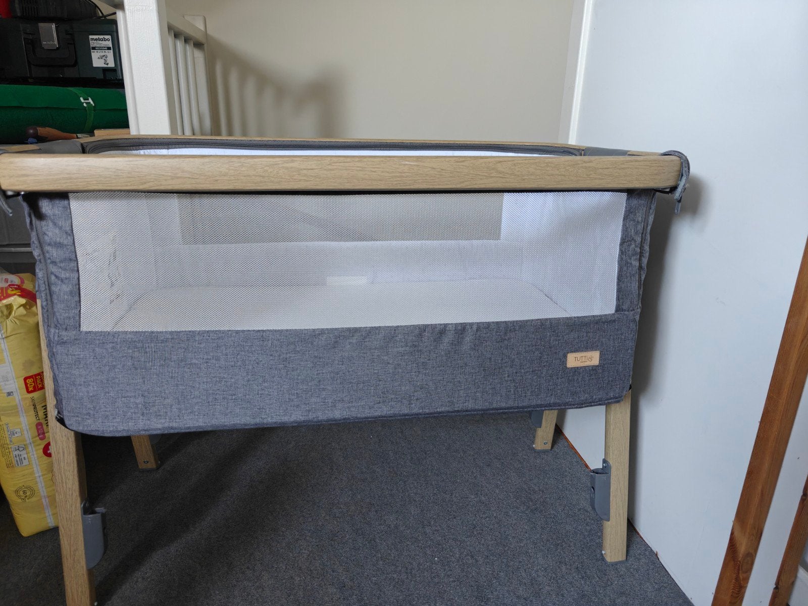 Tutti Bambino CoZee bedside wieg/ledikant, Kinderen en Baby's, Ophalen, Zo goed als nieuw, Wieg