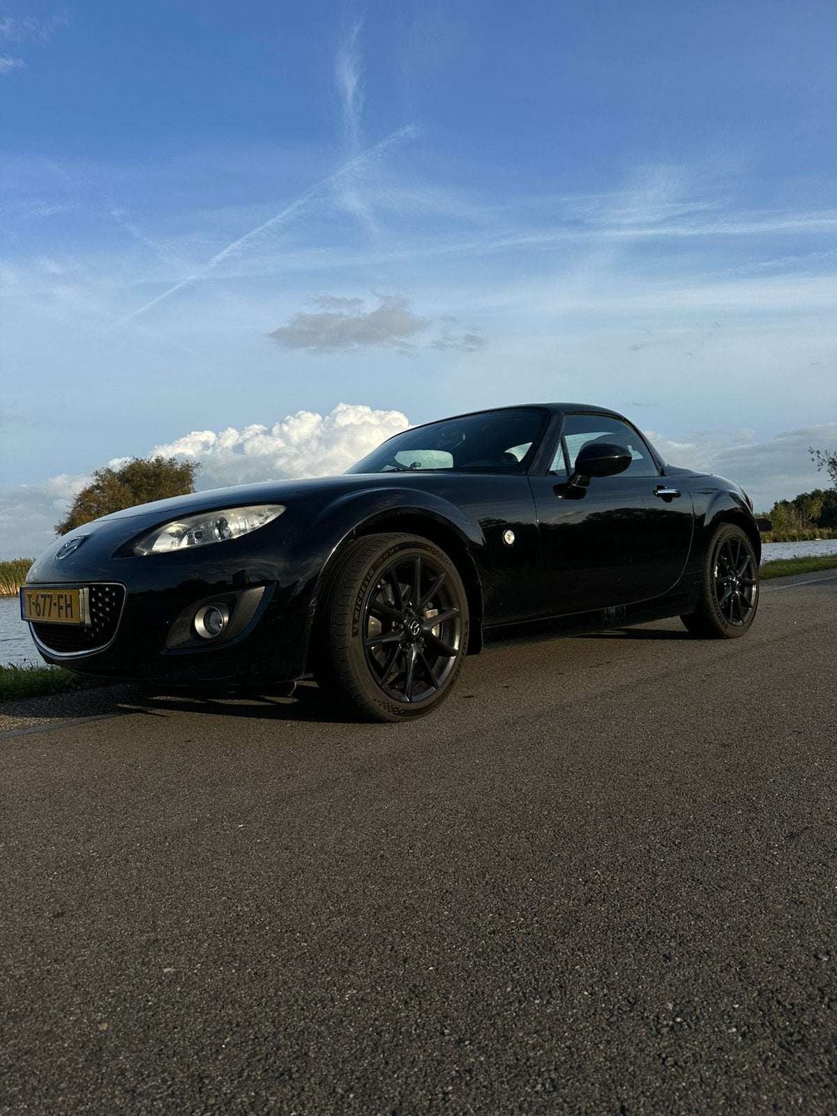 Mazda MX-5 2.0 Touring 2010 Zwart, Auto's, Achterwielaandrijving, 4 cilinders, Cabriolet, 160 pk
