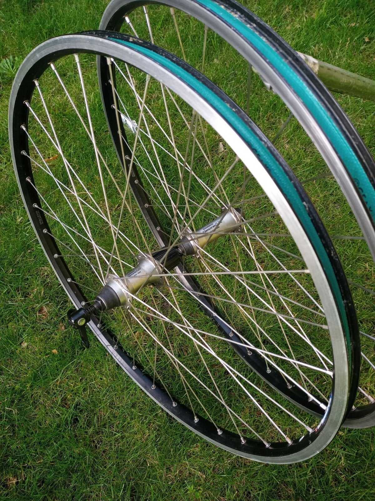 26 inch Shimano DEORE LX velgen wielen / rigida velgen, Mountainbike, Shimano Deore LX, Zo goed als nieuw, Aluminium