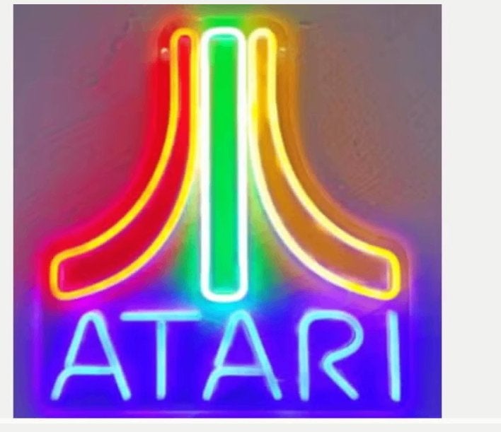 LED lamp neon stijl Atari (34x32cm), Ophalen of Verzenden, Nieuw, Lichtbak of (neon) lamp