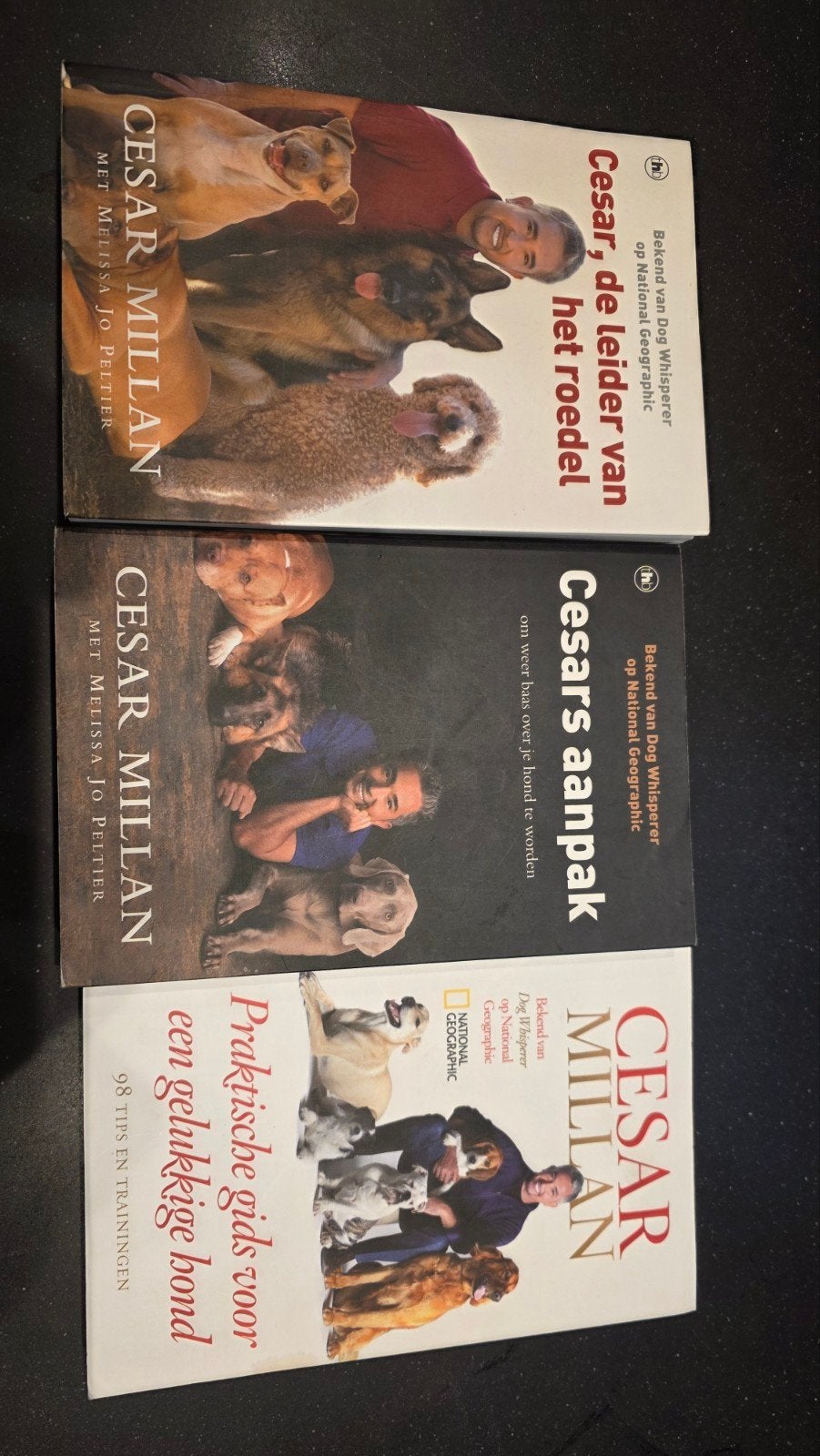 3 boeken Cesar Millan hondentraining - Dog Whisperer, Ophalen of Verzenden, Gelezen, Honden, Cesar Millan