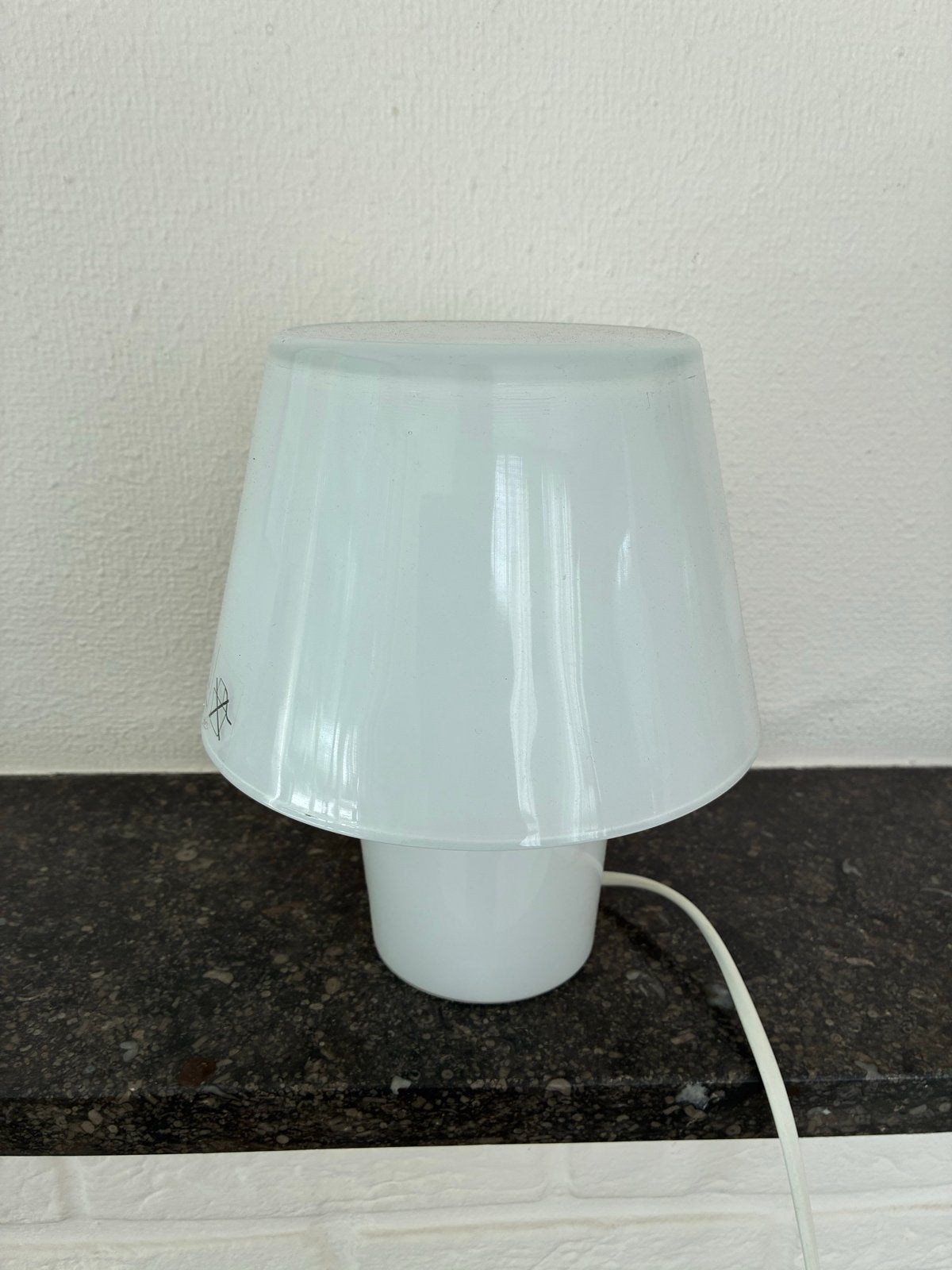 IKEA Gavik Tafellamp - Wit Glas, Ophalen, E14 (klein), Wit, IKEA