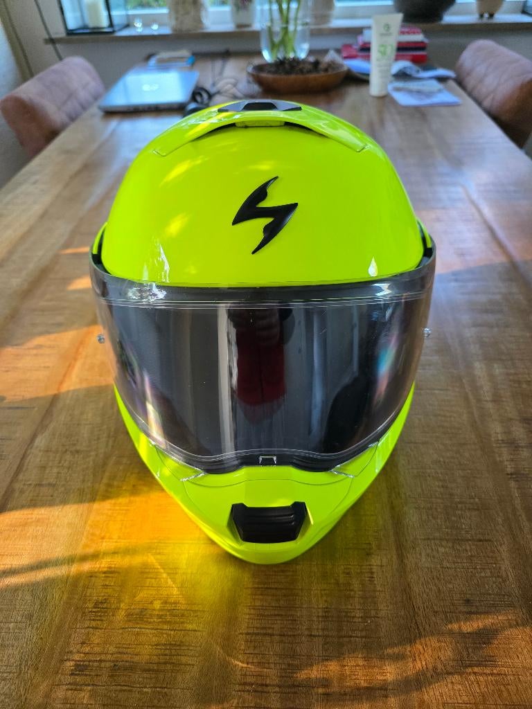 SCORPION systeemhelm geel XL, Systeemhelm, Heren, XL, Tweedehands