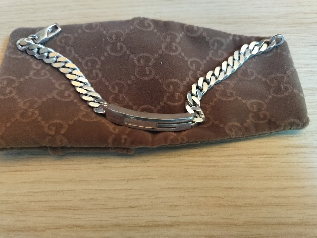 Zilveren Gucci armband, Sieraden, Tassen en Uiterlijk, Ophalen of Verzenden, Zo goed als nieuw, Zilver, Zilver